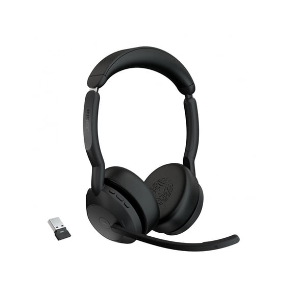 Jabra Evolve 30 II Auriculares con cable, estéreo, optimizados para MS - Auriculares telefónicos con sonido superior para llamadas y música - Conexión Jack/USB de 3,5 mm - Auriculares profesionales co