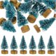 thumbnail image 2 of Miniárboles de Navidad XCF 24 piezas decoración de escritorio PVC madera 4,00X2,00X1,00cm, 2 of 2