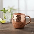 thumbnail image 2 of 100% Pure Copper Moscow Mule Mug, Classic Medium Hammered Copper Cup, 2 of 3