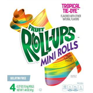  Fruit Roll-Ups Fruit Flavored Snacks, Tropical Tie-Die