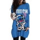 thumbnail image 5 of Camiseta holgada de cuello redondo de gran tamaño para otoño e invierno con bolsillo informal de Lilo & Stitch de Disney para mujer, jersey de manga larga que combina con todo, 5 of 5