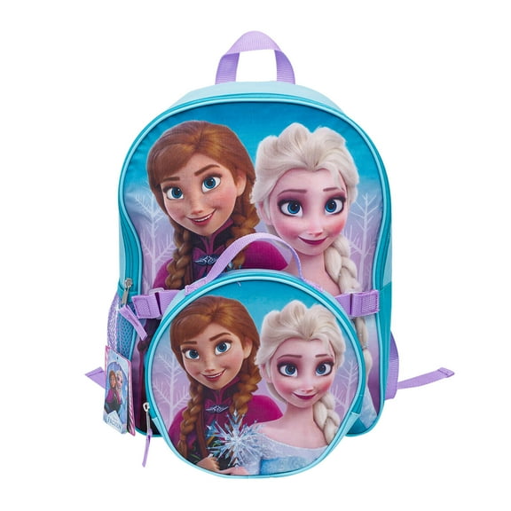 Fast Forward Disney Frozen Elsa & Anna Backpack And Detachable Lunch Kit - 15", 94366