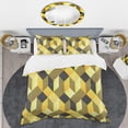 thumbnail image 2 of Designart 'Retro Hexagon Pattern II' Mid-Century Modern Duvet Cover Set, 2 of 4