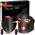 thumbnail image 1 of Ensemble de Masque de Luminothérapie Rouge, Masque Led de Luminothérapie pour le Visage, Lumière Proche-Infrarouge 850 Nm et Lumière Rouge 630 Nm, 1 of 7