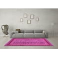 thumbnail image 3 of Ahgly Company Indoor Round Oriental Pink Modern Area Rugs, 3' Round, 3 of 4