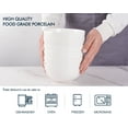 thumbnail image 3 of Delling Porcelain Bowls, Small Bowls, White Ceramic Bowls, 10 oz, Set of 6, 3 of 5