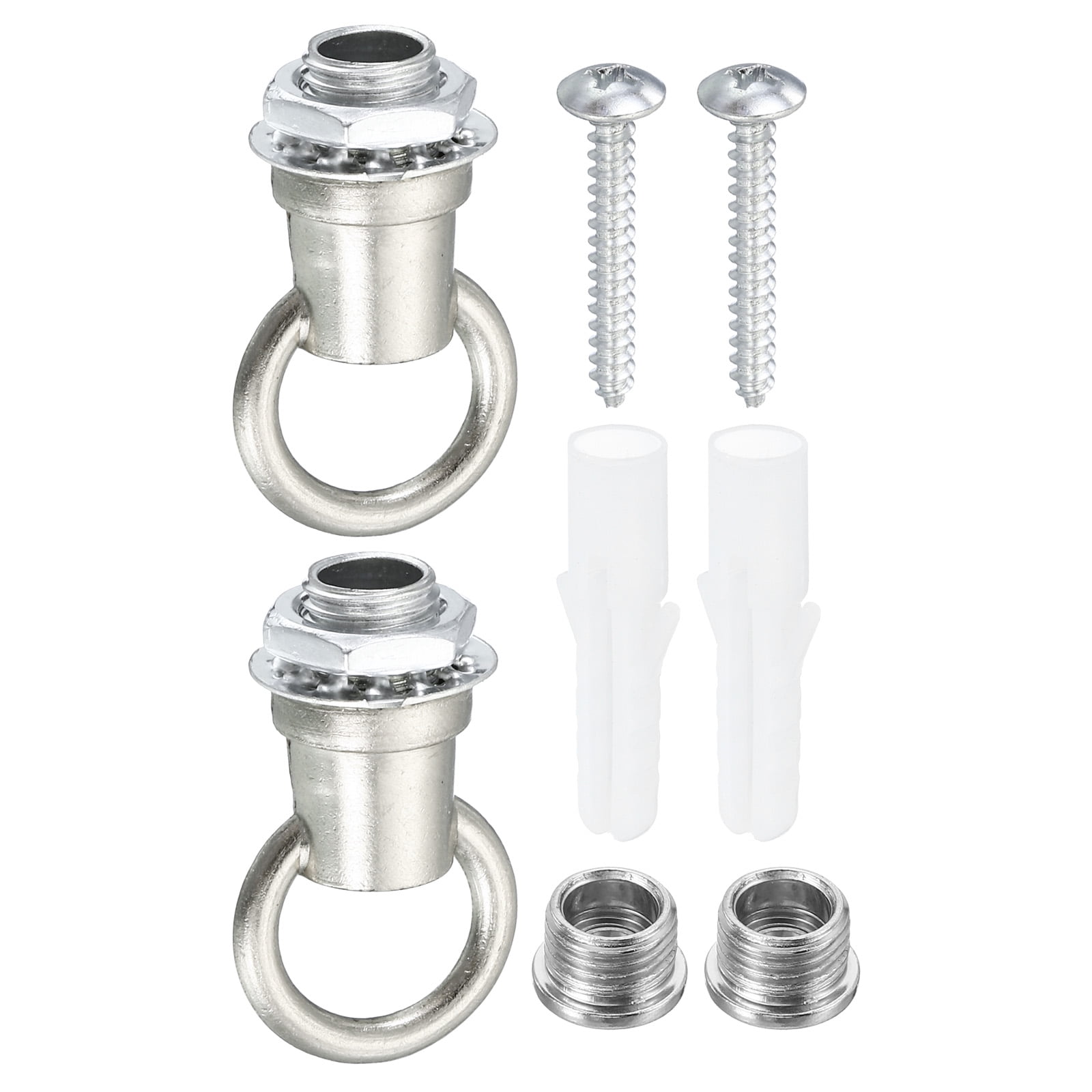 Uxcell 37mmx21mm Ceiling Hook, 2 Pack Screw Hooks Light Fixtures