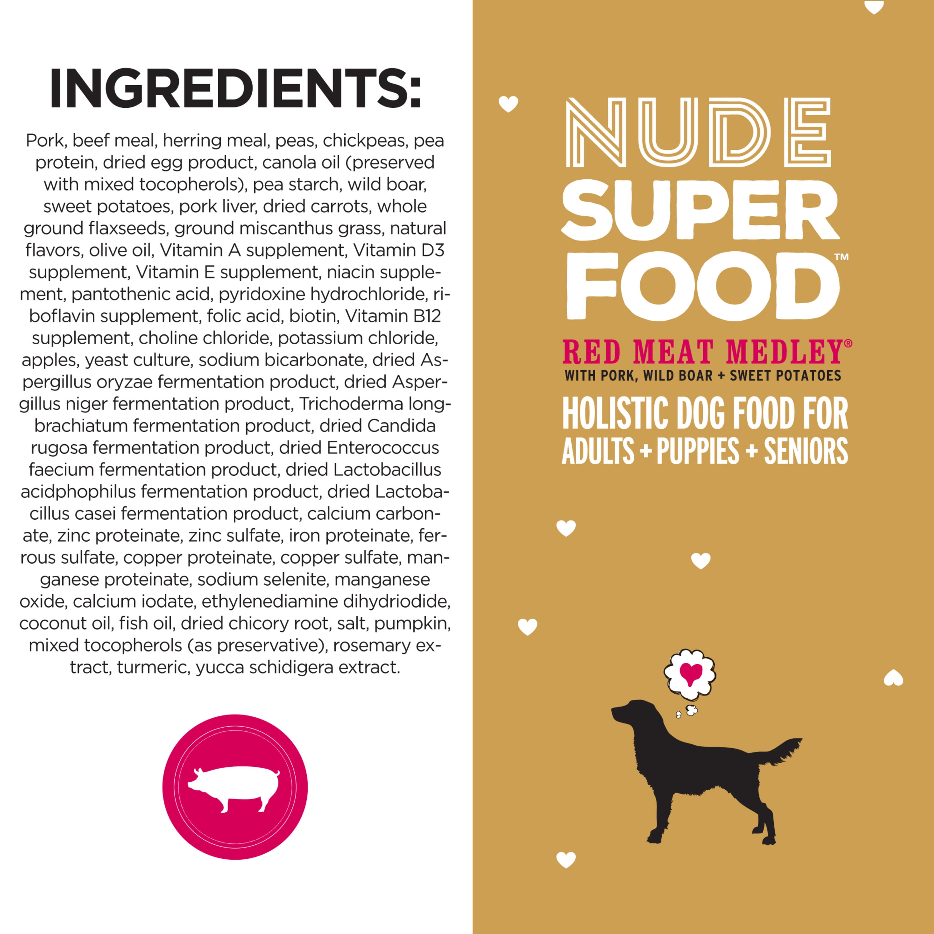 I and love and you Nude Food Red Meat Medley Dry Dog Food 5 lb bag Walmart
