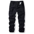 thumbnail image 2 of SELONE Cargo Pants for Men with Pockets Elastic Waist Joggers Relaxed Outdoor Trousers Hiking Winter Pants Black 36, 2 of 5