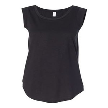 AA4013 Tee Shirt Alternative Apparel Cap-Sleeve Crew Women's Simple