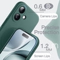 thumbnail image 5 of JETech Magnetic Silicone Case for iPhone 17 6.3-Inch, Compatible with MagSafe, Silky Soft Touch (Midnight Green), 5 of 6