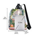 thumbnail image 3 of FORMRS Women's Travel Backpack Purse Anti-Theft Hidden Pockets Casual Shoulder Bag, Floral Seaside, 3 of 7
