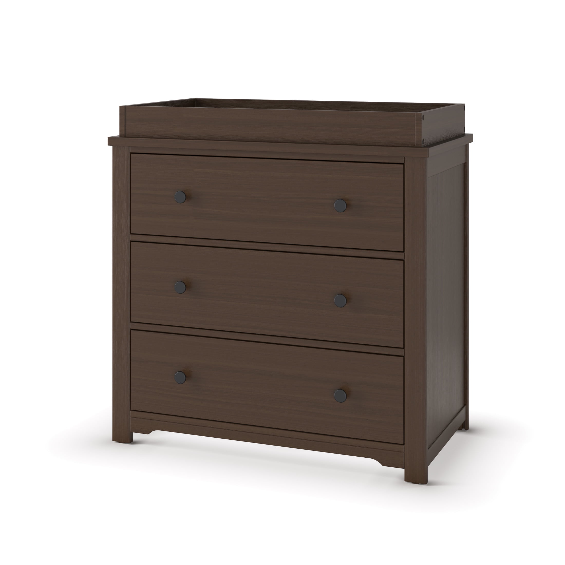 Child Craft Woodland Toddler Bed and Dresser Bedroom Set, Low to Ground Design, Brushed Truffle, 2-Piece