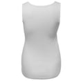 thumbnail image 2 of FashionOutfit Women's Basic Solid Sleeveless Scoop Neck Cotton Ribbed Tank Top, 2 of 3