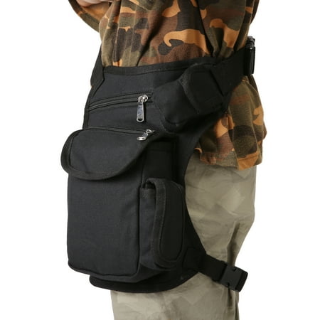 Cycling Fanny Pack New Canvas Sports Racing Drop Leg Bag /Waist Bag /Fanny Pack for Man Woman Motorcycle Cycling Workout Vacation Hiking ()