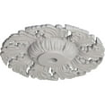 thumbnail image 3 of Ekena Millwork 14 5/8"OD x 2 1/4"P Needham Ceiling Medallion (Fits Canopies up to 4 1/4"), Hand-Painted Ultra Pure White, 3 of 6