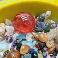 thumbnail image 2 of Crystal Spoon Mystery Crystal Tower Point Sphere Sculpture Quartz Crystal Raw DIY Crystal Jewelry Home Office Desk Meditation Decor Gifts, 2 of 10