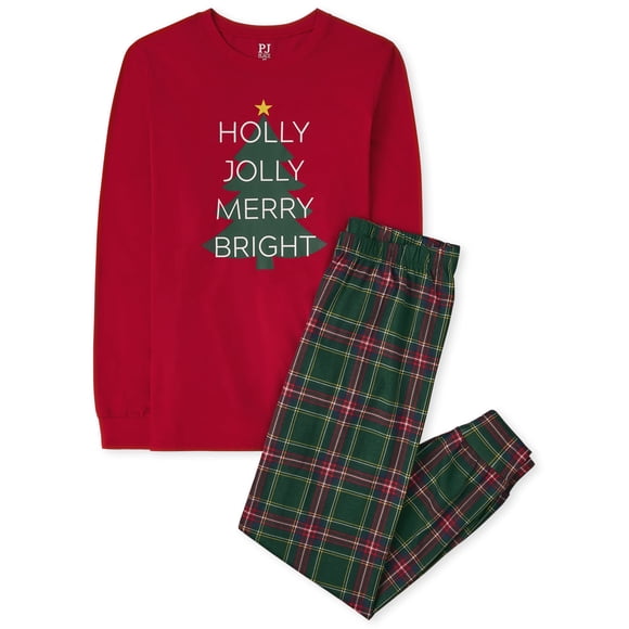 Pijama The Children's Place Holly Jolly Plaid 3T de algodón