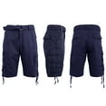 thumbnail image 2 of Mens Vintage Utility Cotton Cargo Shorts With Belt, 2 of 8