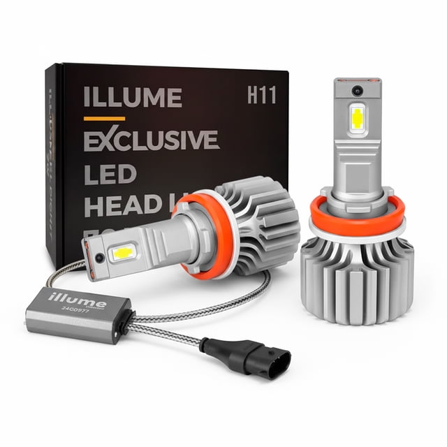 Luces Led para Auto - ILLUME - Modelo 70 W - 11,000 lúmenes - Resistencia al Agua - Haz de luz Perfecto (H11)