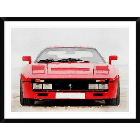 - Naxart '1980 Ferrari 288 GTO Front ' Framed Watercolor Painting Print