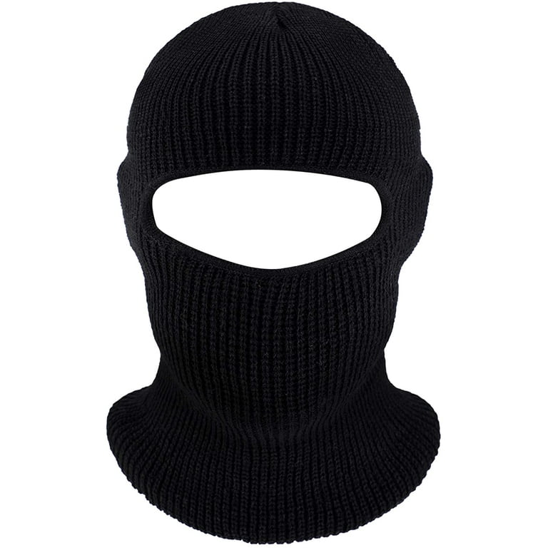 Adults Balaclava Black Ski Mask for Skiing Snowboarding Unisex Full Face  Mask Cover for Women Men Outdoor Spring Hat Knit Accessories -  Canada
