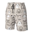 thumbnail image 5 of Naloa Puppy Men's Beach Shorts, Surfing shorts, Swim trunks, Quick Dry Swim Trunks for Surfing Beach Fun - 3X-Large, 5 of 9