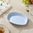 thumbnail image 2 of Oval Shaped Serving Dinner Plate with Inner Groove for Daily Home Meals and Snack Serving, 2 of 5