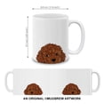 thumbnail image 4 of WIRESTER 11 Oz Ceramic Tea Cup Coffee Mug, Brown Toy Poodle Puppy, 4 of 7