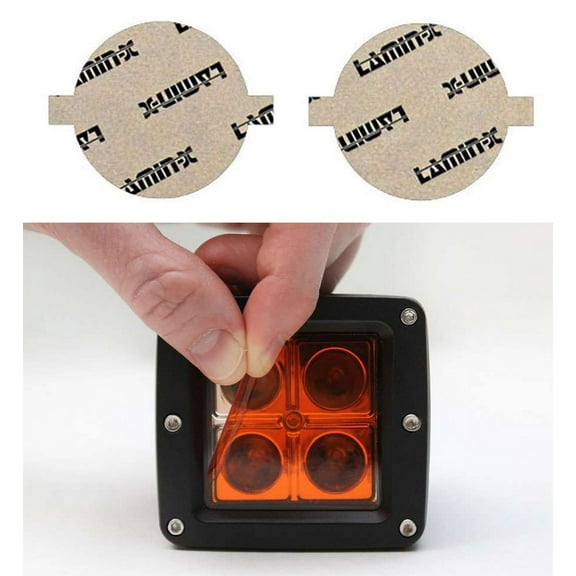 Lamin-x 3" Amber Round Light Covers