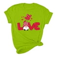 thumbnail image 5 of ICHUANYI Women's T-shirt Valentine's Day Tee Shirts Short Sleeve Crew Neck Tops Cloth New Trending, 5 of 5