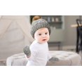 thumbnail image 6 of Rising Star Infant Hat and Mittens Set, 0-24 Months, Baby Winter Beanie and Gloves, Baby Girl Hats and Mittens, Faux Fur Gray, 6 of 8