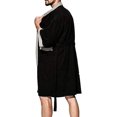 thumbnail image 4 of SURJDE Men's Waffle Kimono Robe Cotton Lightweight Nightgowns Bathrobe Sleepwear, 4 of 7