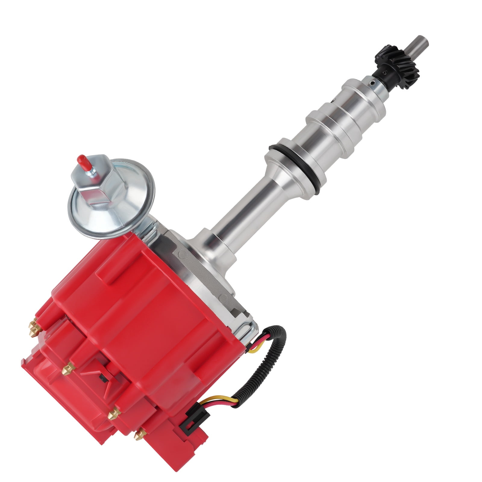 Maxpeedingrods HEI Distributor for Ford FE Big Block 352 360 390 427 428 V8 5.8L-7.0L 1/4" Shaft, Replacement for HEI008RD R26453 AR37859