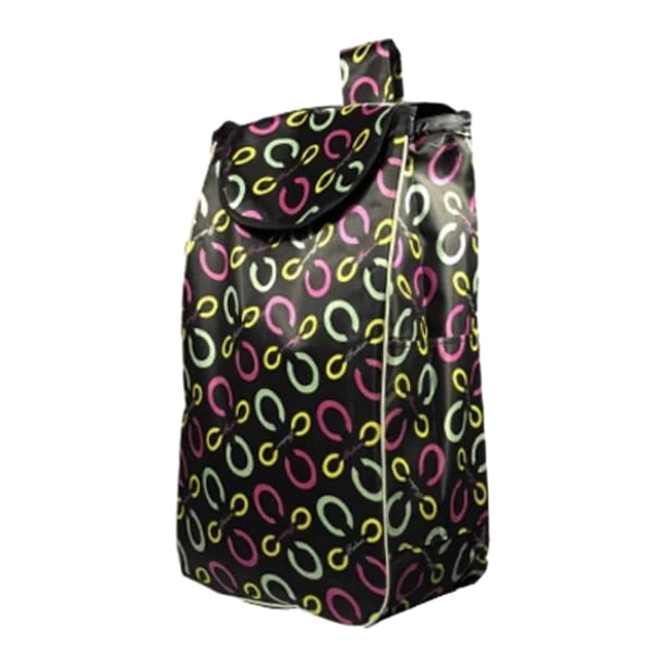 Bolsa de compras plegable, bolsa de comestibles, reutilizable, bolsas de comestibles, bolsa plegable con carrito para comestibles, carrito de utilidad Estilo B Sunnimix Bolsas de compras reutilizables