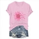 thumbnail image 4 of Blusas de Manga Corta para las Mujeres Divertida Impresión Cuello Redondo Camiseta Vintage, Blusas de Primavera para las Mujeres, 4 of 4