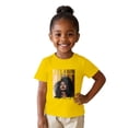 thumbnail image 2 of FAOWME Children Kids Girls T Shirt Short Sleeve Round Neck Letter Print Comfortable Breathable Top For Black Month Celebration,Yellow,4-5 Years, 2 of 6