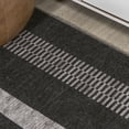 thumbnail image 2 of JONATHAN Y WASHABLE 5 x 8 Area Rug, Vichy Geometric Striped - Black/Ivory, WSH122A-5, 2 of 9