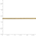 thumbnail image 4 of Primal Gold 14 Karat Yellow Gold 1.8mm Lightweight Flat Bismark Chain Anklet, 4 of 7