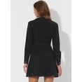 thumbnail image 4 of DARING DIVA Button Down Collar V-Neck Roll Up Sleeves Denim Shirt Dress S Black, 4 of 6