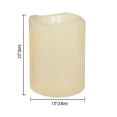 thumbnail image 2 of Candle Choice Flameless LED Safe with Batteries, Plastic Amber, 1.5”D, 2”H, 12 Pack, 2 of 5