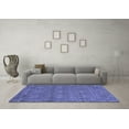thumbnail image 3 of Ahgly Company Indoor Round Abstract Blue Modern Area Rugs, 6' Round, 3 of 4