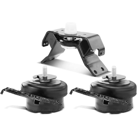 A-Premium 3PCS Engine Motor Mount and Transmission Mount Set Compatible with Toyota Tacoma 2005-2015, 4Runner 2003-2021, FJ Cruiser 2007-2014, 4.0L, 4WD, Replace# 123710P040, 1237131310