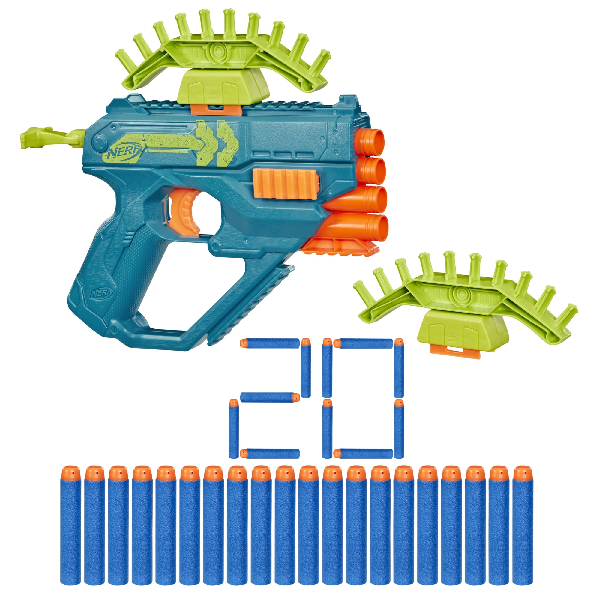 Nerf Elite Rebel Ops Ammohawk Blaster, 2 Attachments, 20 Nerf Elite Foam Darts, 8 and up