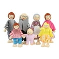 thumbnail image 2 of Casa de muñecas de madera con 7 muñecas, ideal para jugar a la familia, escala 1:12., 2 of 14