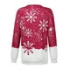 thumbnail image 5 of Camisas Navideñas Mujer Moda O-Cuello Navidad Mangas Largas Tops Blusa Pullover Sudadera Odeerbi  ODB121441, 5 of 5