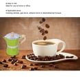 thumbnail image 2 of 150ML Stovetop Espresso Maker, Espresso Cup Moka Pot Italian Coffee Maker, Manual Cuban Coffee Percolator Machine [Green], 2 of 9