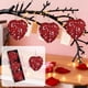 thumbnail image 5 of Juego de 3 bolas decorativas colgantes de San Valentín con forma de corazón de plástico, color blanco, rojo, rosa y caqui, de 8 cm. Ideales para decorar mesas de fiestas románticas en casa, bodas y, 5 of 6