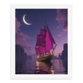 thumbnail image 5 of Paint By Numbers Kit for Adults Beginner - Moonlit Pink Sails Night Voyage DIY Canvas Painting Kits for Adults, Frameless Paint By Number for Adults for Home Wall Decor 16x20 Inch, 5 of 7