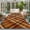 Brown, Amber, Tan, variant on 4'x6' Area Rugs, Blue Brown Checked Indoor Outdoor Area Rug for Living Room Bedroom, Beige Buffalo Plaid Farmhouse Washable Bathroom Rugs Kitchen Floor Carpet Mats Home Decor Aesthetic
